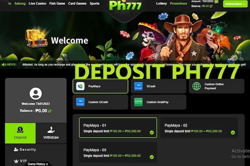 Important Notes Players Should Remember When Deposit PH777